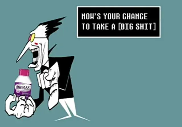 Ad-crazed man is spreading sus liquid everywhere